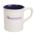 14 oz. Two-Tone White Matte Mug